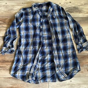 ⭐️Long ruffled flannel